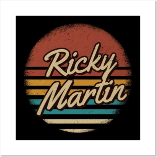 Ricky Martin Retro Style Posters and Art